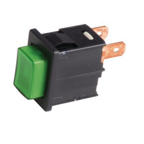 Bouton poussoir L4 N/vert- DIFF pour De Dietrich Chappée - V15804542