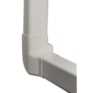 Angle vertical gauche 80x60 blanc crème 9001- DIFF - 807717  - (X4)