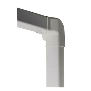 Angle vertical gauche 80x60 blanc pur 9010- DIFF - 807718  - (X4)