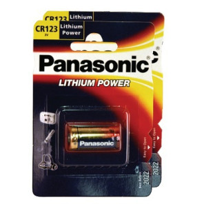 Pile lithium type CR123A 3V- DIFF - 920034  - (X2)