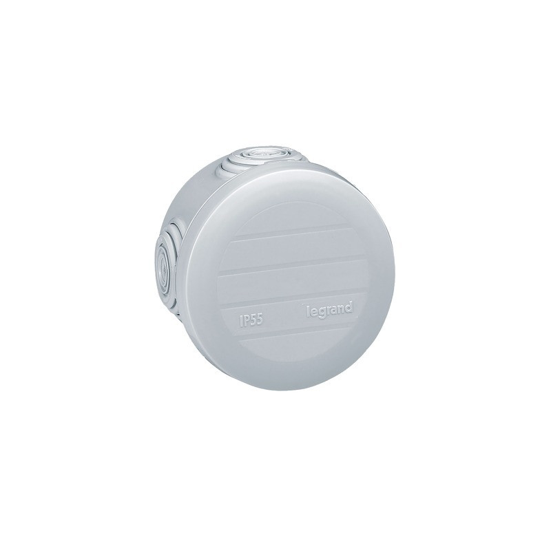 Boite de dérivation ronde PLEXO Ø70 grise- LEGRAND - 092002