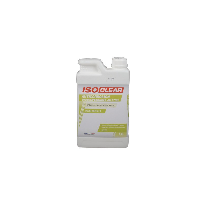 Anticorrosion biodispersant plancher chauffant bidon 1kg- ISOCLEAR - 904943