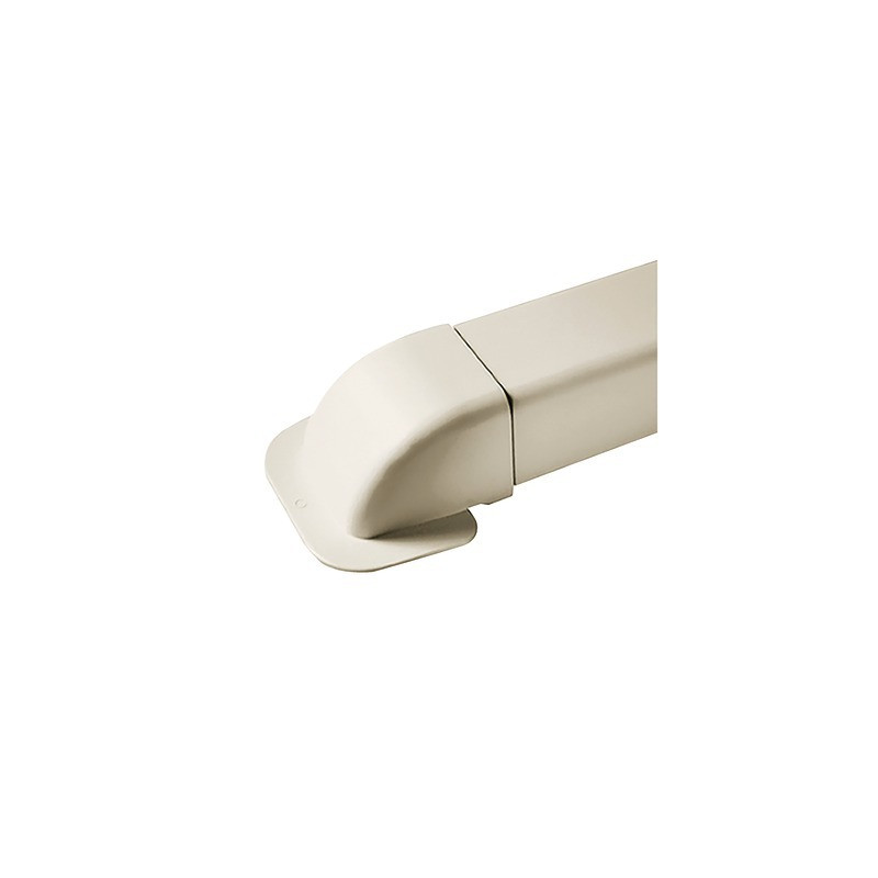 Passage de mur courbe 110x75 blanc pur 9010- DIFF - 806372  - (X4)