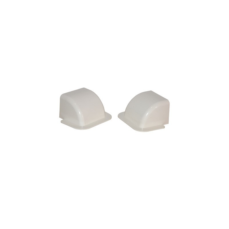 Passage de mur courbe 140x90 blanc crème 9001- DIFF - 807732  - (X4)