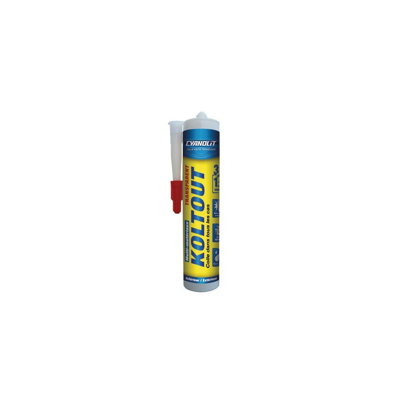 Colle de fixation polymère KOLTOUT EXPRESS transparent 290ml- AC MARCA IDEAL - 33301101