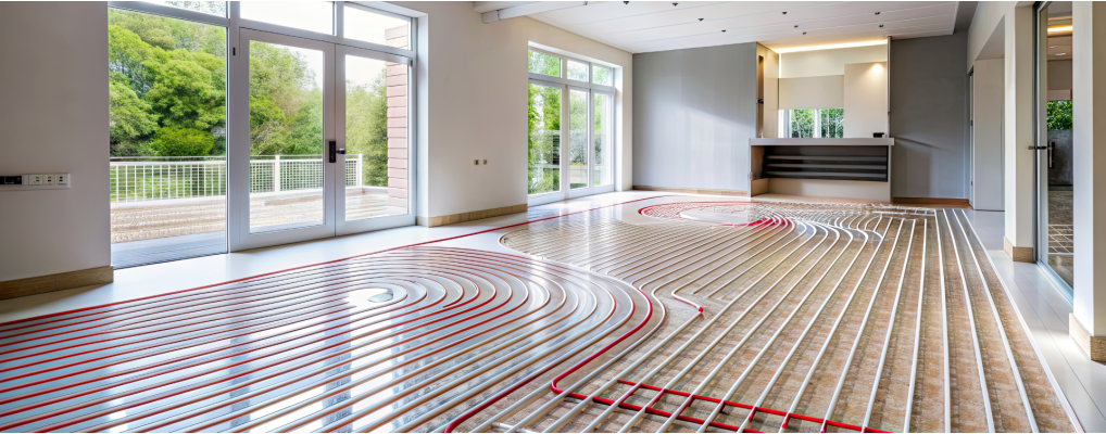 Plancher chauffant : solution de chauffage avec la pompe à chaleur